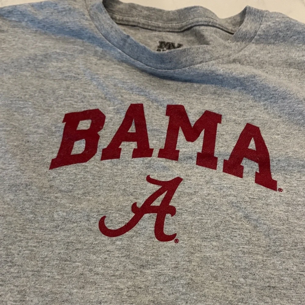 MV Sport Gray and Red BAMA Kids T-Shirt